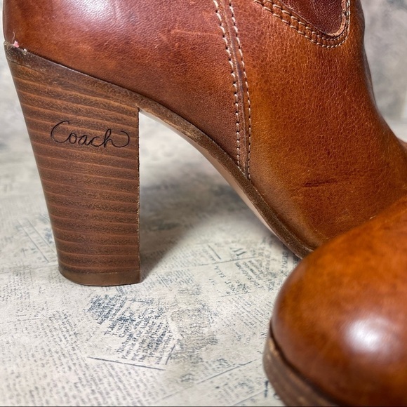 Coach Brown Maxene Western Boots/Booties - Picture 7 of 16